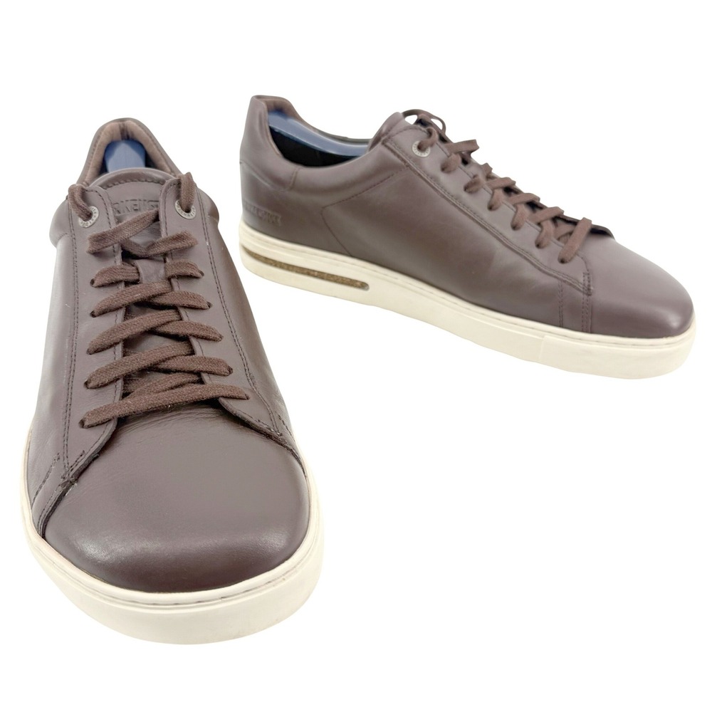 Birkenstock Bend Low Sneakers Men 43/10 Roast Brown Leather Lace Up Cork Shoes